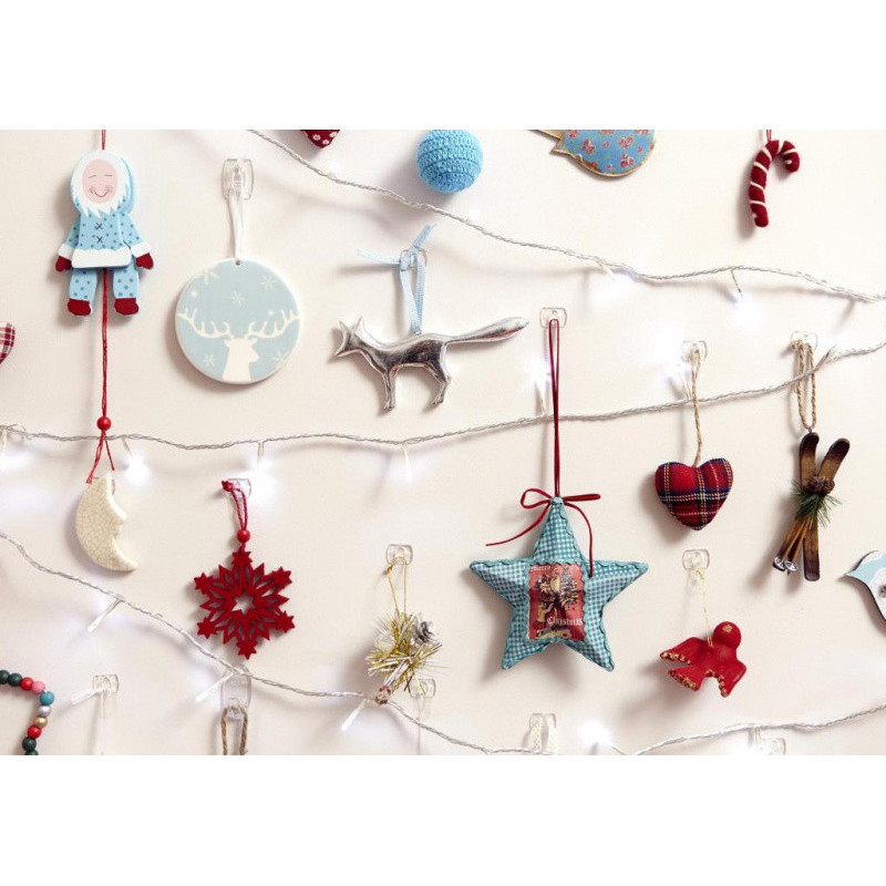 Haczyki Command™ (17026CLR PL), do wieszania ozdób, 20 haczyków i 24 mini paski, transparentne