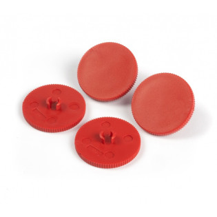 Kółka do dziurkacza SAX908 Design, 4szt., czerwony