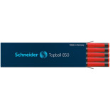 Wkład do pióra kulkowego SCHNEIDER Topball 850, 0,5 mm, czerwony