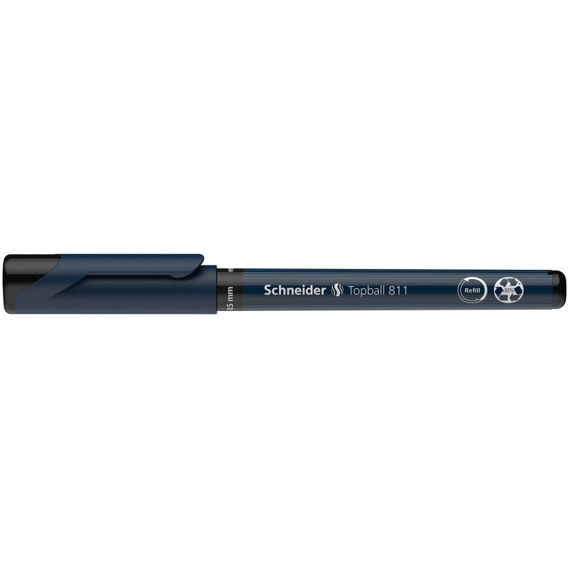 Pióro kulkowe SCHNEIDER Topball 811, 0,5 mm, czarne