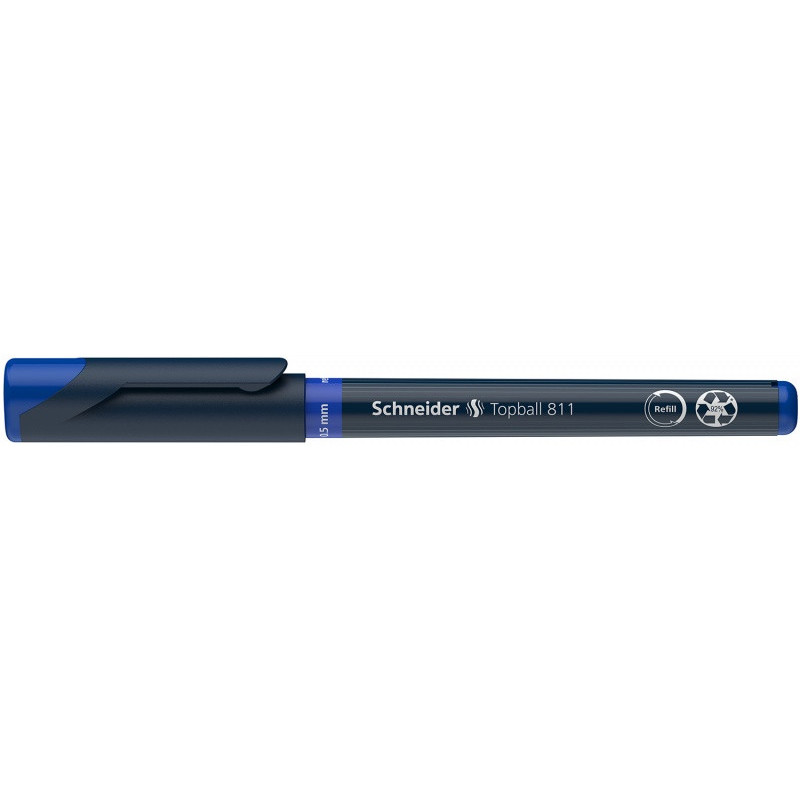 Pióro kulkowe SCHNEIDER Topball 811, 0,5 mm, niebieskie