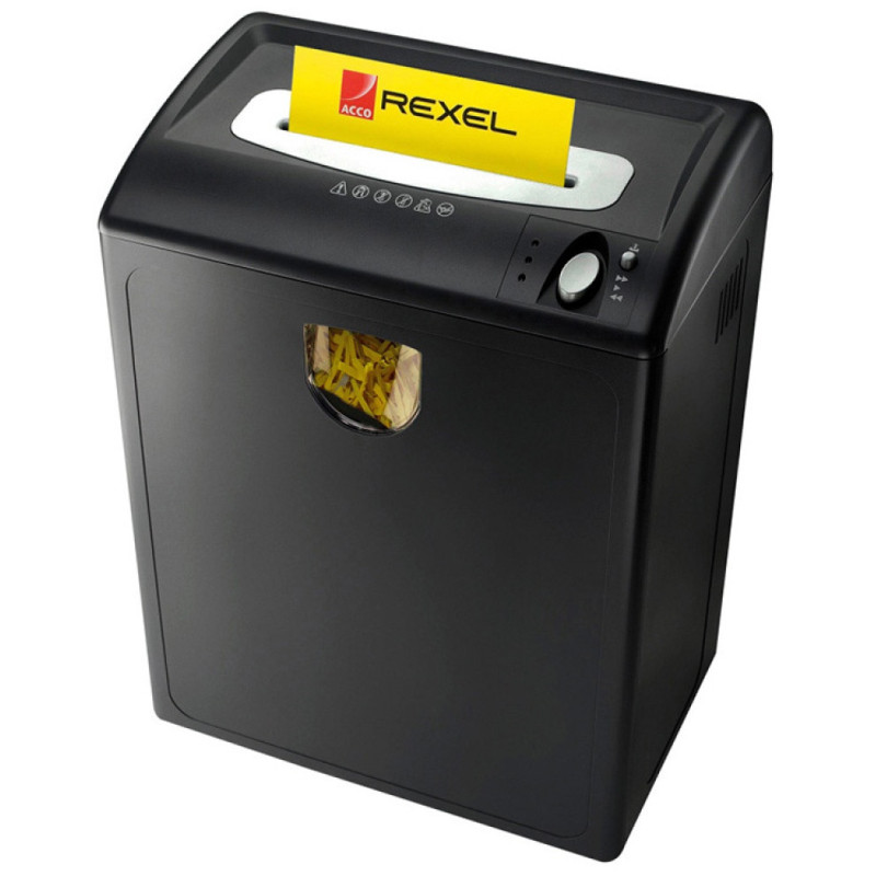 Niszczarka REXEL P185, konfetti, P-4, 22 kart., karty kredytowe, 35l czarna