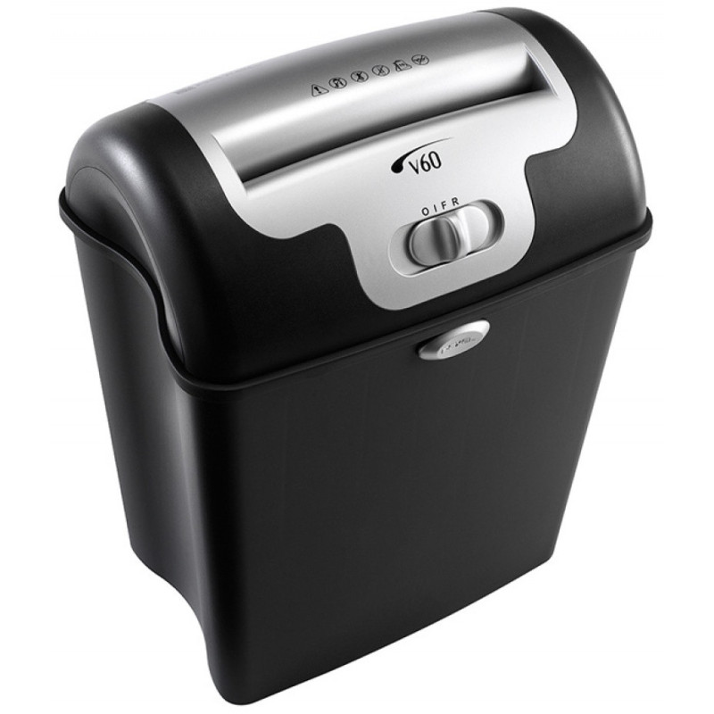 Niszczarka REXEL Promax V60WS, paski, P-2, 9 kart., karty kredytowe, 23l, czarna