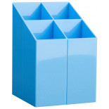 Przybornik na biurko ICO, z przegrodami, jasnoniebieski