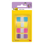 Zakładki indeksujące POST-IT® do archiwizacji (676-AYPV), PP, silne, 15,8x38,1mm, 4x10 szt., mix kolorów