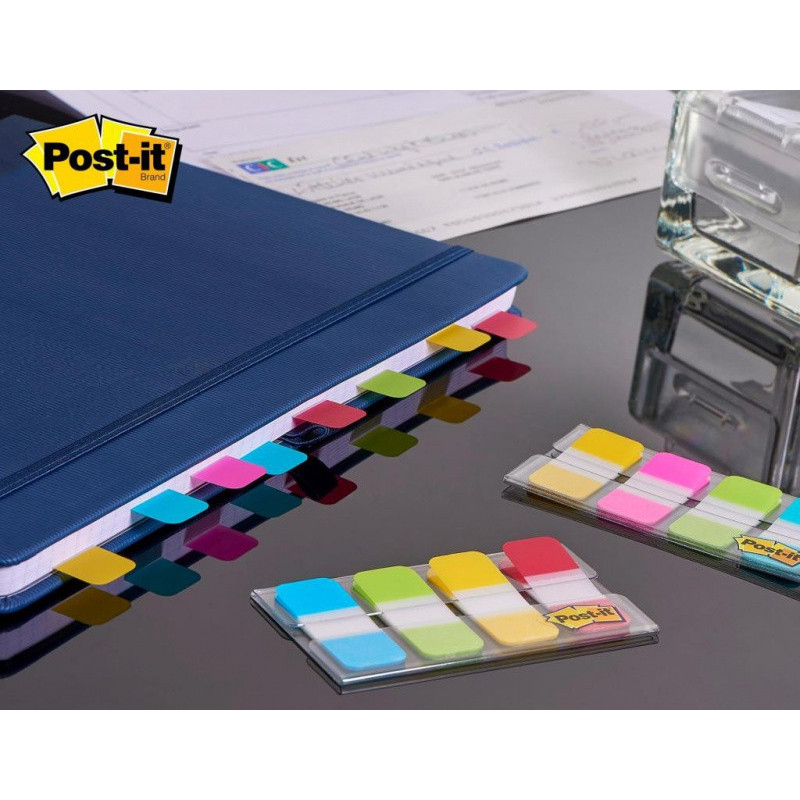 Zakładki indeksujące POST-IT® do archiwizacji (676-AYPV), PP, silne, 15,8x38,1mm, 4x10 szt., mix kolorów
