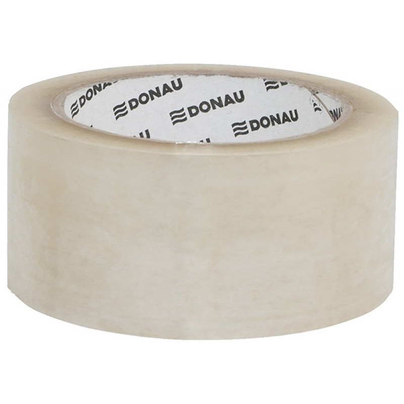 Taśma pakowa DONAU Hot-Melt , 48mm, 66m, 50mikr., transparentna