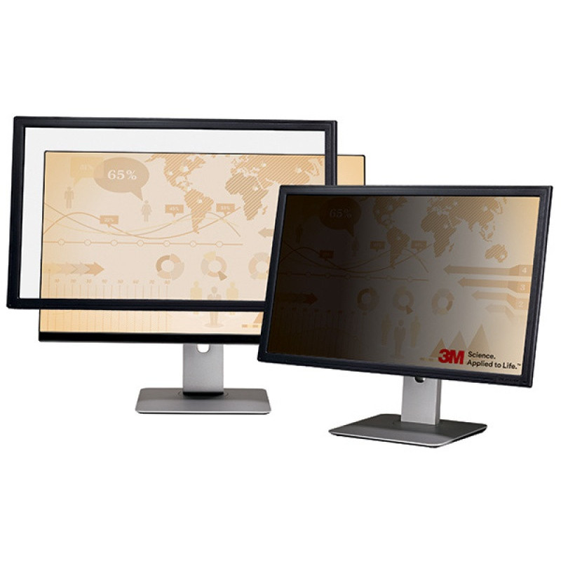 Ramkowy filtr prywatyzujący 3M™ (PF319), do monitorów, 5:4, 19", czarny