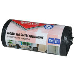 Worki na śmieci biurowe OFFICE PRODUCTS, mocne (LDPE), 120l, 25szt., czarne
