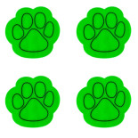 Zestaw odblasków, 5 naklejek + 3 breloki, zawieszka, mix kolorów