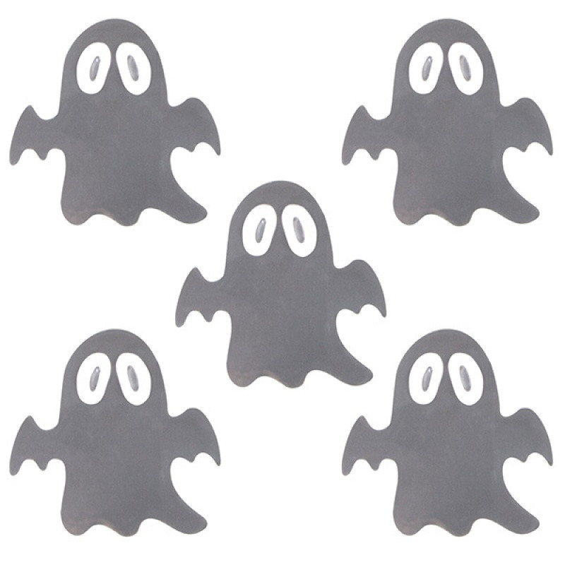 Zestaw odblasków, 5 naklejek + 3 breloki, zawieszka, mix kolorów