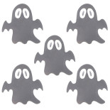 Zestaw odblasków, 5 naklejek + 3 breloki, zawieszka, mix kolorów