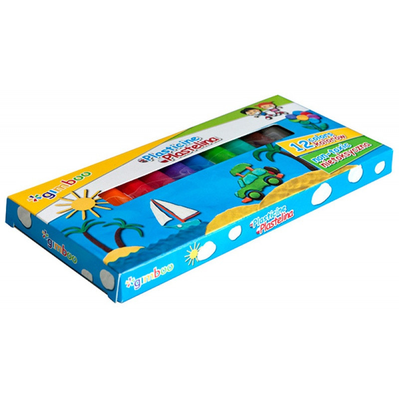 Plastelina GIMBOO, 12szt., mix kolorów