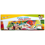 Farby plakatowe GIMBOO, 12x20ml, mix kolorów