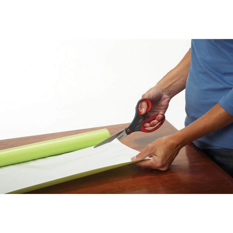 Nożyczki biurowe SCOTCH® (1447), precyzyjne, 18cm, czerwono-szare