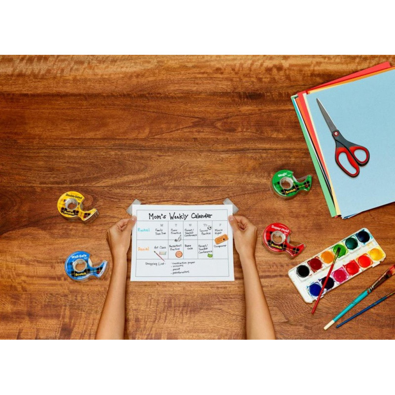 Nożyczki biurowe SCOTCH® (1447), precyzyjne, 18cm, czerwono-szare