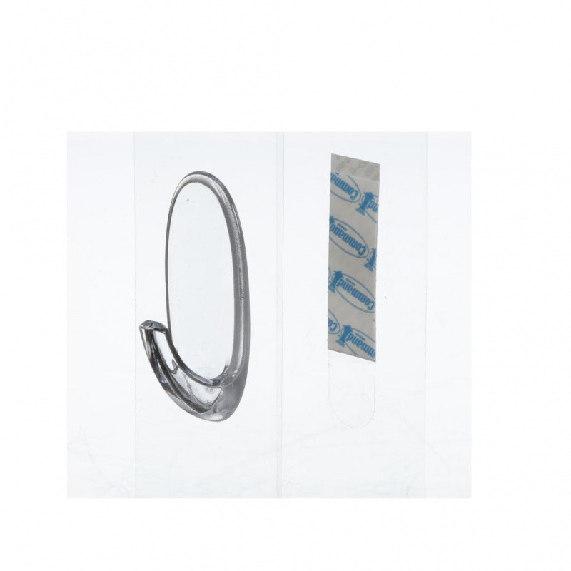 Haki wielokrotnego użytku COMMAND™ (17091CLR PL), średnie, 2 szt., transparentne