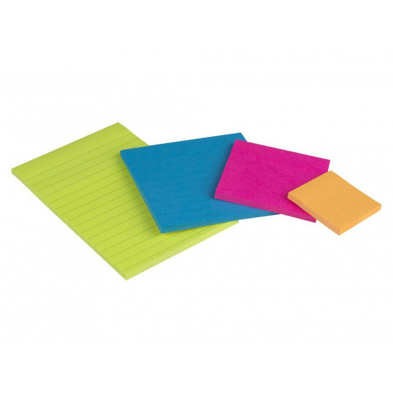 Karteczki samoprzylepne POST-IT® Super Sticky (4622-SSEU), mix rozmiarów, 4x45 kart., zawieszka, mix kolorów
