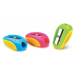 Temperówka KEYROAD Nugget, plastikowa, pojedyncza, 2szt., blister, mix kolorów