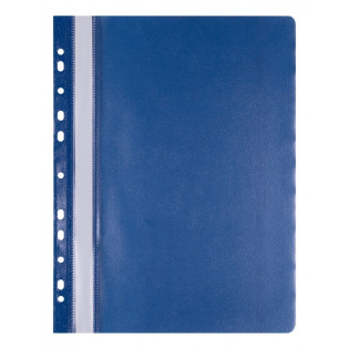 Skoroszyt OFFICE PRODUCTS, PP, A4, miękki, 100/170mikr., wpinany, granatowy