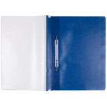 Skoroszyt OFFICE PRODUCTS, PP, A4, miękki, 100/170mikr., wpinany, granatowy
