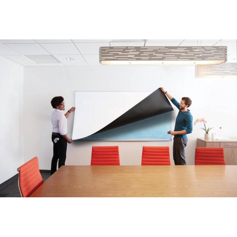 Suchościeralna folia w rolce POST-IT® Dry Erase (DEF8X4-EU), 122x244cm, biała