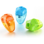 Temperówka KEYROAD Star, plastikowa, pojedyncza, z pojemnikiem, pakowane na displayu, mix kolorów