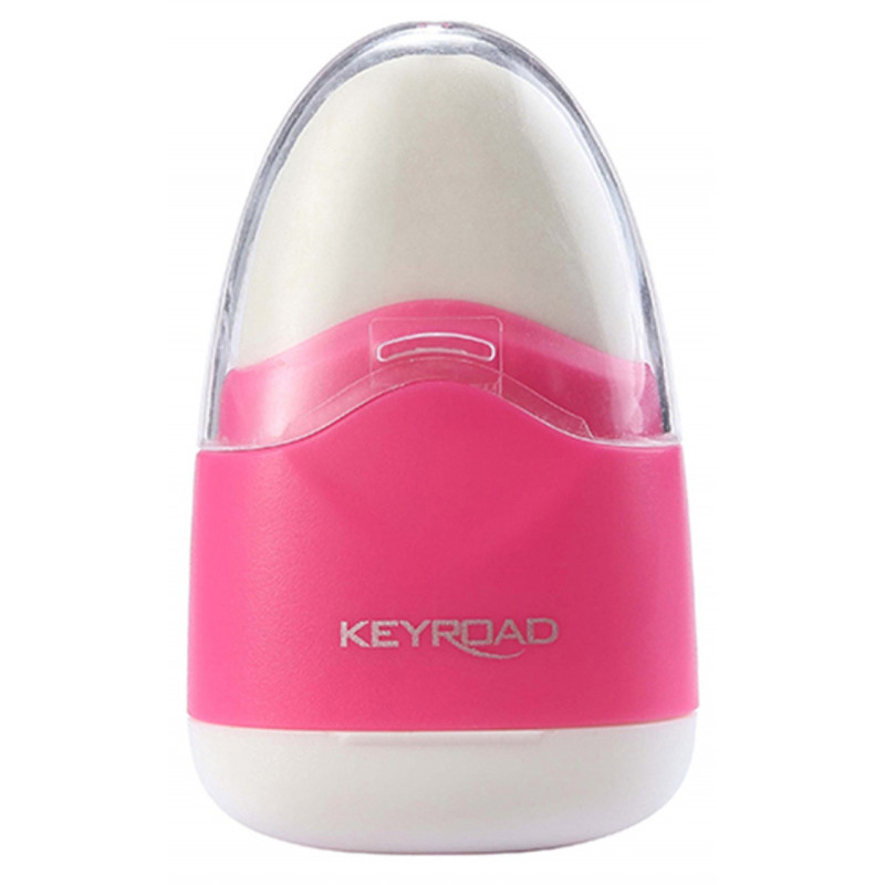 Temperówka KEYROAD Navy, plastikowa, pojedyncza, z gumką, pakowane na displayu, mix kolorów