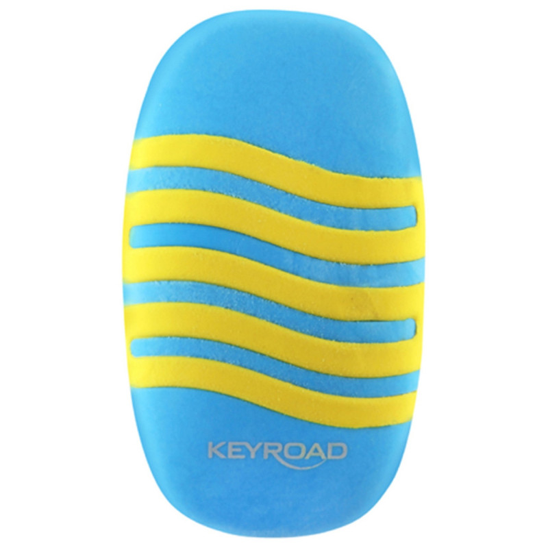 Gumka uniwersalna KEYROAD Wave, pakowane na displayu, mix kolorów