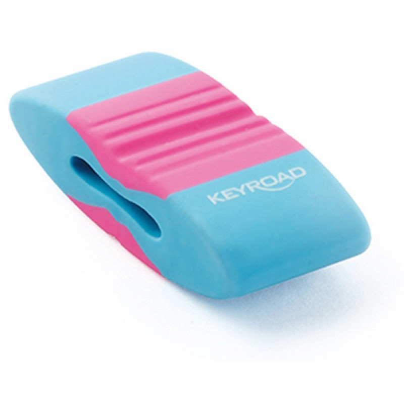Gumka uniwersalna KEYROAD Elastic Touch, 2szt., zawieszka, mix kolorów