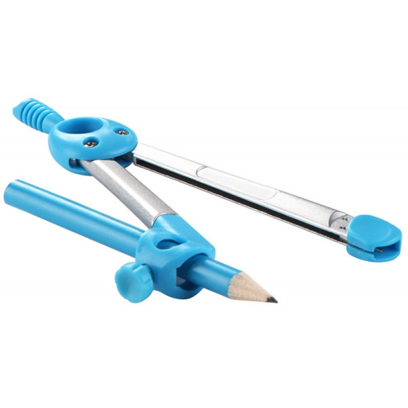 Cyrkiel KEYROAD Jelly-Bean, metalowy, w etui, pakowane w display, mix kolorów