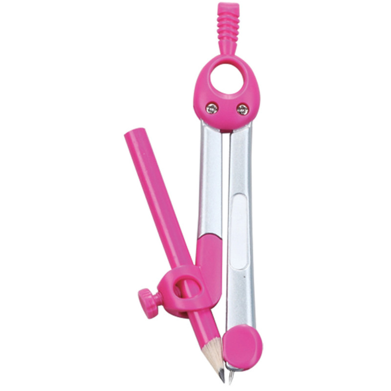 Cyrkiel KEYROAD Jelly-Bean, metalowy, w etui, pakowane w display, mix kolorów