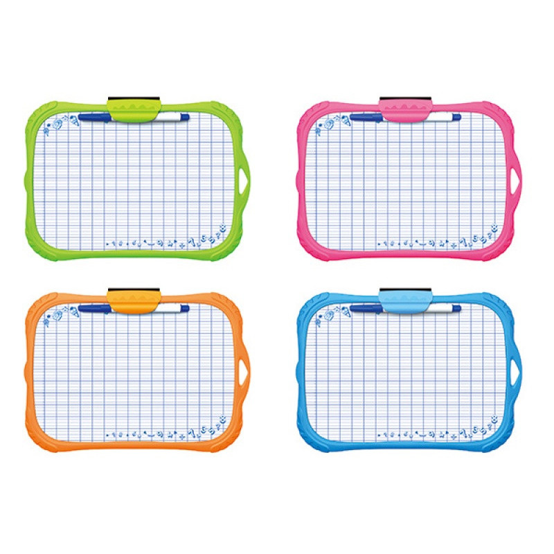 Tablica suchościerlana KEYROAD Mini, dla dzieci, z markerem, A4, mix kolorów