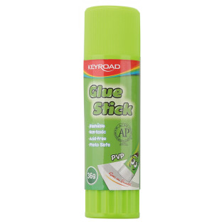 Klej w sztyfcie KEYROAD, PVP, 36g, pakowane na displayu