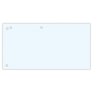 Przekładki OFFICE PRODUCTS, karton, 1/3 A4, 240x105mm, 100szt., białe
