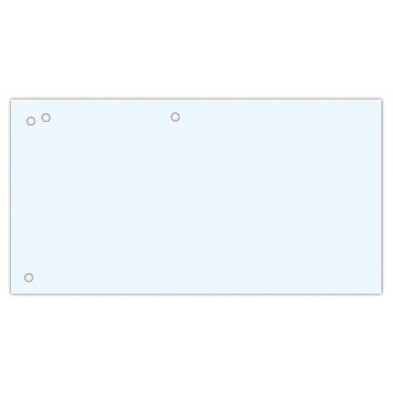 Przekładki OFFICE PRODUCTS, karton, 1/3 A4, 240x105mm, 100szt., białe