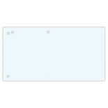 Przekładki OFFICE PRODUCTS, karton, 1/3 A4, 240x105mm, 100szt., białe