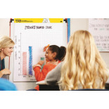 Samoprzylepne arkusze konferencyjne Post-it® Super Sticky, na flipchart, 63,5x76,2cm, w kratkę do wykresów, 30 kart., białe