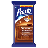 Ściereczki gospodarcze PRESTO, do mebli drewnianych, 72szt., białe