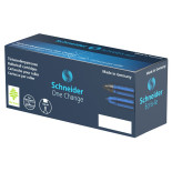 Kartridże SCHNEIDER One Change, do piór kulkowych, 0,6mm, 5szt., niebieskie