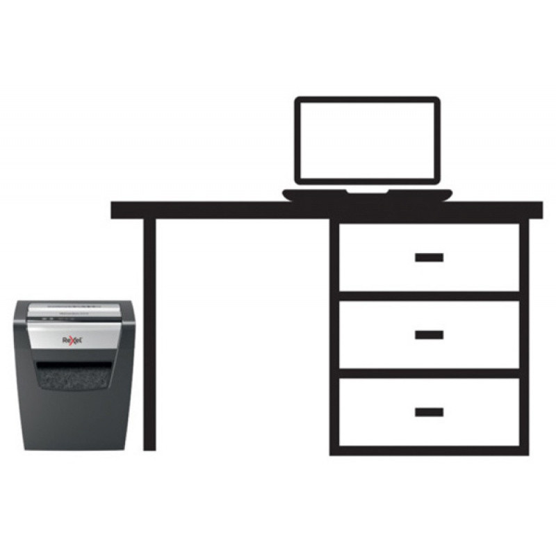 Niszczarka Rexel Momentum X312, konfetti, P-3, 12 kart., 23l, czarna