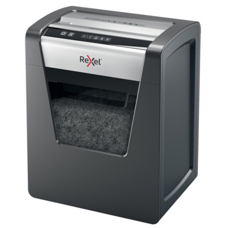 Niszczarka Rexel Momentum M510, mikro ścinki, P-5, 10 kart., 23l, czarna
