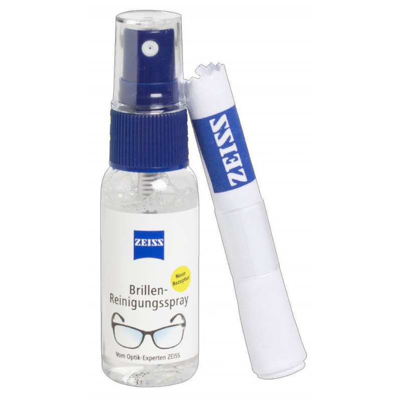 Zestaw do czyszczenia okularów i wyświetlaczy ZEISS, ściereczka z mikrofibry + spray czyszczący
