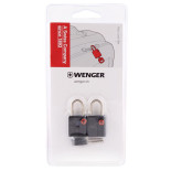 Kłódka do walizek WENGER, 2szt., blister, czarny