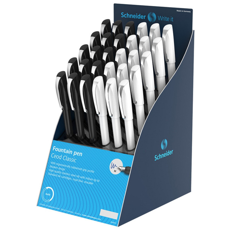 Display piór wiecznych SCHNEIDER Ceod Classic, 30 szt., mix kolorów