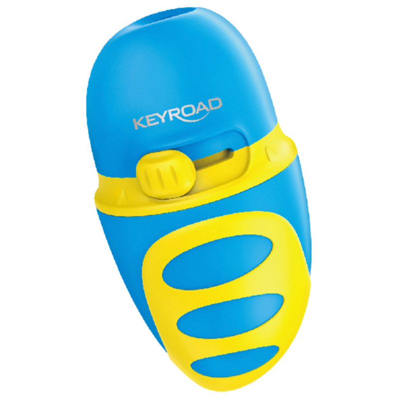 Temperówka KEYROAD Duo Sharpy, z przącznikiem ostrzenia, pakowane luzem na displayu, mix kolorów