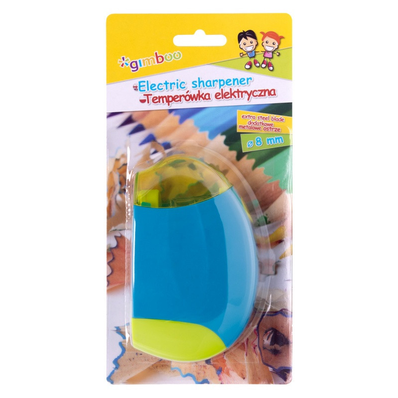 Temperówka elektryczna GIMBOO, pojedyncza, blister, mix kolorów