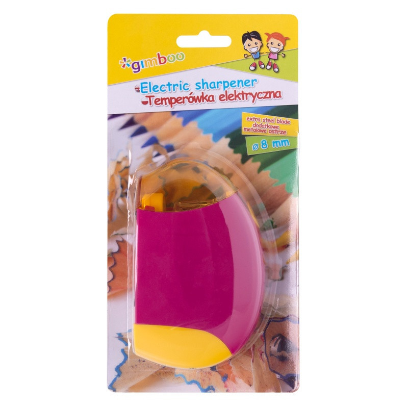 Temperówka elektryczna GIMBOO, pojedyncza, blister, mix kolorów