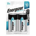Bateria ENERGIZER Max Plus, D, LR20, 1,5V, 2szt.