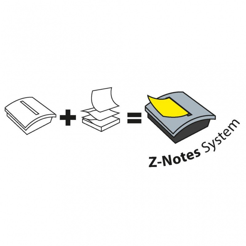 Podajnik do karteczek samoprzylepnych POST-IT® Pro (PRO-C-1SSC), fioletowy, w zestawie 1 bloczek Super Sticky Z-Notes